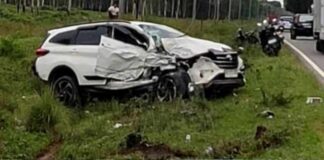 Tabrakan Beruntun di Jalinsum Siantar–Medan, Toyota Rush Ringsek, Truk Trailer Terbalik