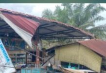 4 Warung di Labusel Hancur Diseruduk Bus ALS, 5 Penumpang Terluka, Sopir Kabur