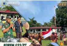 Korem 022/PT Bersama Yayasan SD IT dan SMP IT Ulil Albab Gelar Kemah Pramuka Tingkat Penggalang