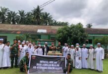 Korem 022/PT bersama Jamaah Masjid Asy Syuhada Salurkan Infaq Al-Qur’an ke Pondok Pesantren Wilayah Kota Pematangsiantar dan Kabupaten Simalungun