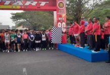 Semarak HUT TNI ke-80, Danrem 022/PT Lepas Ribuan Peserta Fun Run Kodim 0208/Asahan