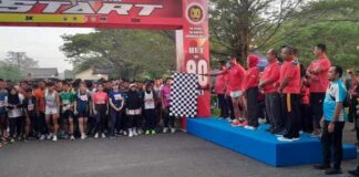 Semarak HUT TNI ke-80, Danrem 022/PT Lepas Ribuan Peserta Fun Run Kodim 0208/Asahan