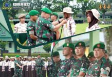 Ratusan Kadet Muda SMK Binaan Korem 022/PT Ikuti Pelatihan KKRI di Rindam I/BB