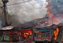 10 Kios Terbakar di Marindal, Pasutri Penjual BBM Eceran Alami Luka Bakar Serius