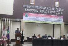 Wabup Paluta Hadiri Paripurna DPRD Bahas Nota Keuangan APBD 2026 dan Dua Ranperda Inisiatif