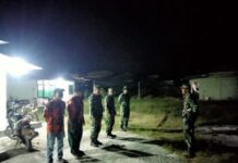 Koramil 18/Dolok Silau Gelar Patroli Siskamling Bersama Warga untuk Perkuat Keamanan Wilayah