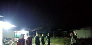 Koramil 18/Dolok Silau Gelar Patroli Siskamling Bersama Warga untuk Perkuat Keamanan Wilayah