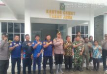 Sinergi TNI–Polri dan Uspika Tanah Jawa, Apel Siaga Bencana Digelar di Kantor Camat