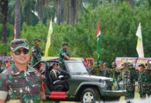 Danrem 022/PT : Dengan Semangat TMMD Mewujudkan Pemerataan Pembangunan dan Ketahanan Nasional di Wilayah