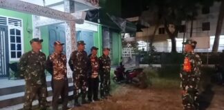 Sinergi TNI dan FKPPI Jaga Keamanan Malam Hari di Siantar Barat